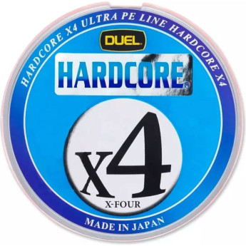 Плетеный шнур YO-ZURI DUEL PE HARDCORE X4 200m #1.0 5COLOR-YELLOW MARKING 8.0Kg (0.171mm)